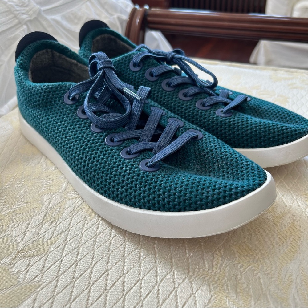 Allbirds Tree Piper Sneakers Womens 10 Teal Knit Washable Sustainable Shoes - Picture 3 of 9